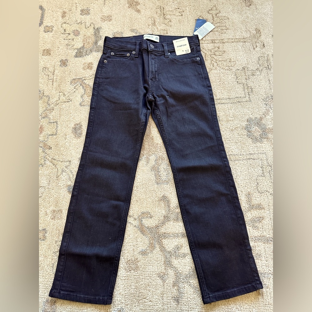 NWT Abercrombie kids boys black jeans size 9/10